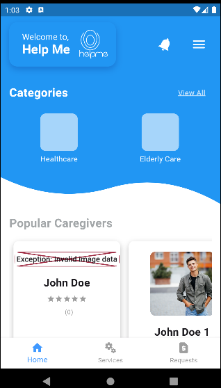 Caregiver System (Help Me) - App